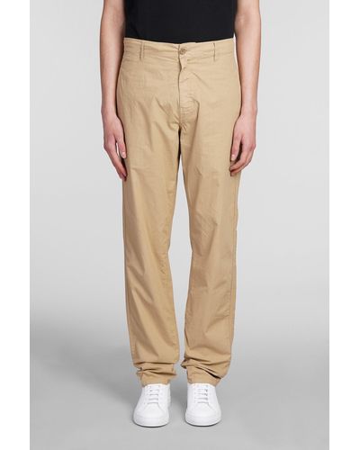 Aspesi Pantalone Funzionale Trousers In Beige Cotton - Natural
