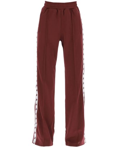 Golden Goose Dorotea Track Trousers With Star Bands - Red