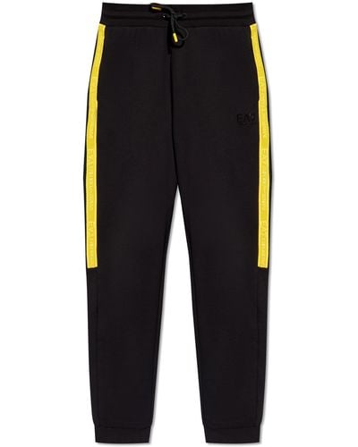 EA7 Emporio Armani Sweatpants With Logo - Black