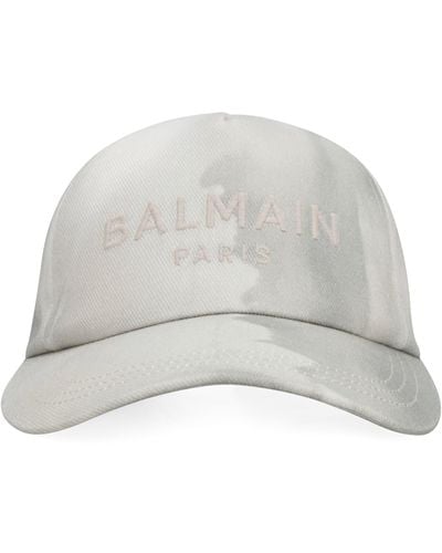 Balmain Logo Baseball Cap - Gray