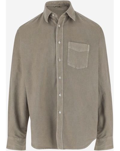 Aspesi Cotton Oxford Shirt - Grey