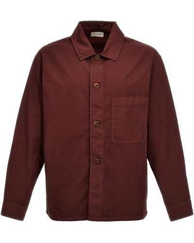 Lemaire Ls Pajama Shirt - Red