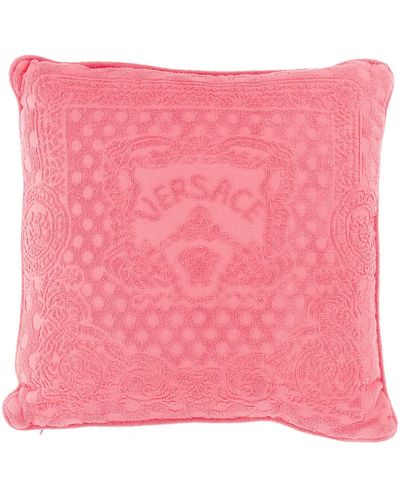 Versace Seashell Baroque Cushion With La Vacanza Caspule - Pink
