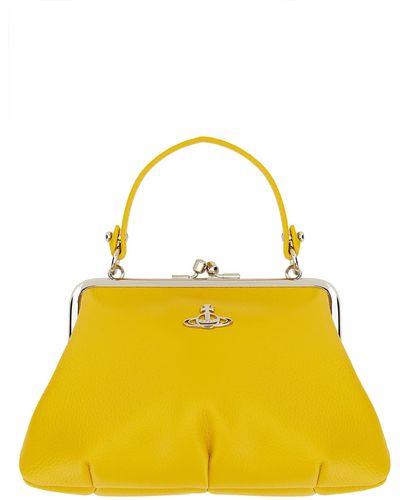 Vivienne Westwood Granny Orb-plaque Chain-linked Crossbody Bag - Yellow