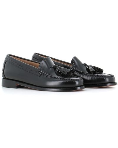 G.H. Bass & Co. Estrelle Brogue Tassels Loafers - Black