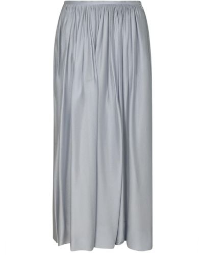 Giorgio Armani Straight Waist Long-length Skirt - Gray