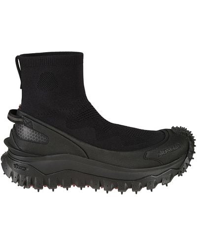 Moncler Trailgrip Knit Sneakers - Black
