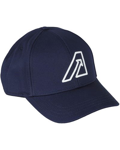 Autry Logo Embroidered Baseball Cap - Blue