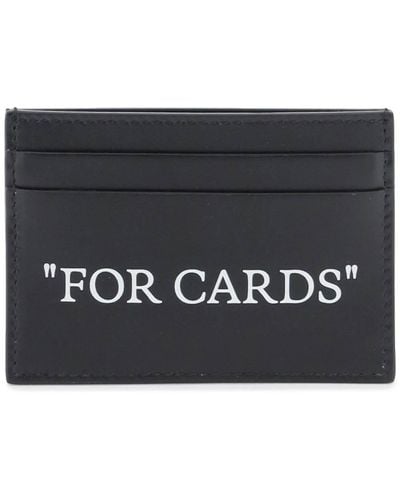 Off-White c/o Virgil Abloh Bookish Card Holder With Lettering - Black