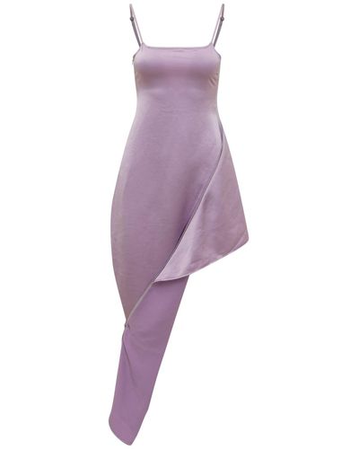 JW Anderson Asymmetrical Zip Dress - Purple