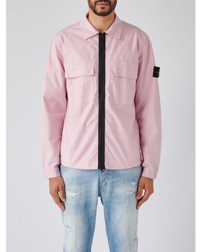 Stone Island Overshirt Shirt - Pink