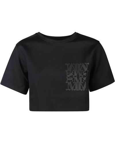 Max Mara Messico Cropped T-Shirt - Black