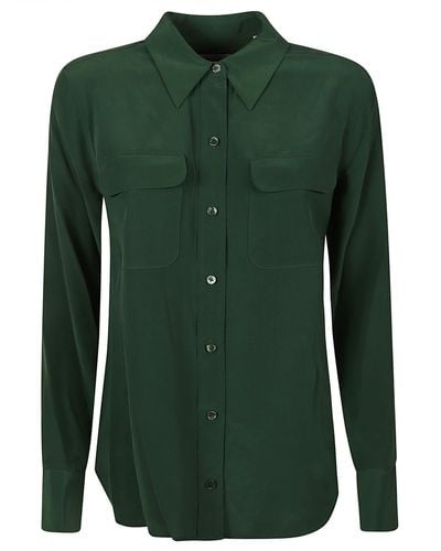 Equipment Classic Plain Shirt - Green