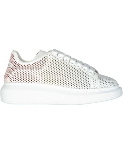 Alexander McQueen Oversized Dotted Cut Out Sneakers - White