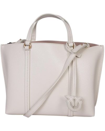 Pinko Carrie Shopper Bag - White