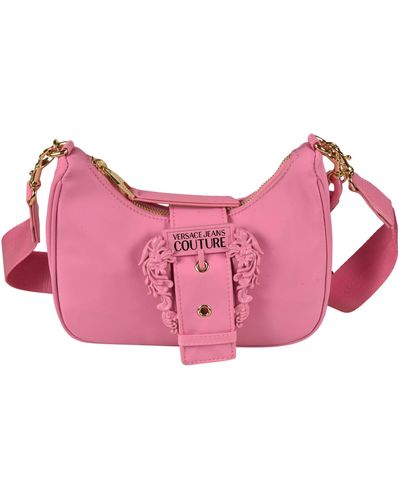 Versace Couture Logo Print Shoulder Bag - Pink