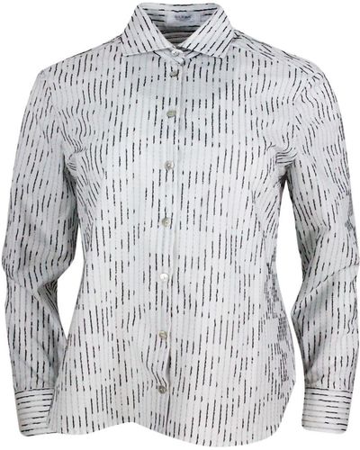 Barba Napoli Long-Sleeved Shirt - Gray