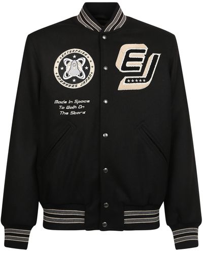 ENTERPRISE JAPAN Varsity Jacket - Black