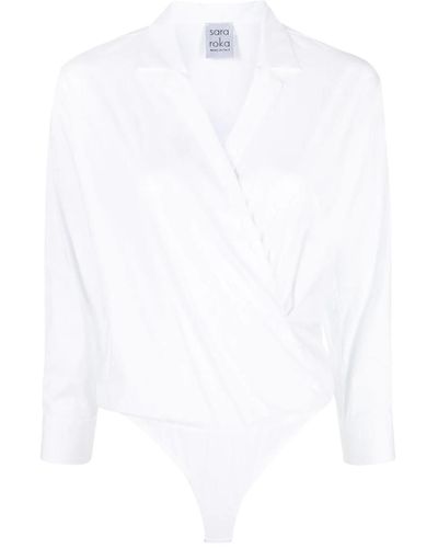 Sara Roka Top Body Shirt - White