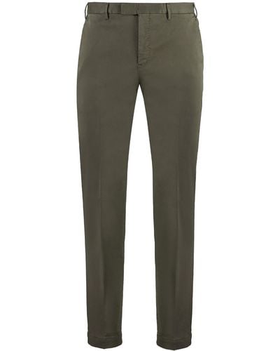 PT01 Stretch Cotton Trousers - Green