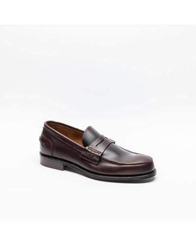 Cheaney Oxford Pull Up Calf Penny Loafer - Brown