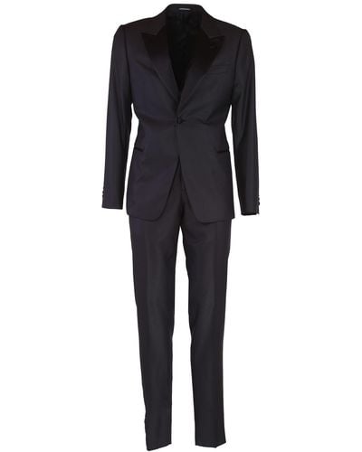 Emporio Armani Single-breasted Suit - Black