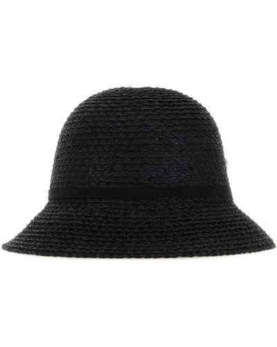 Helen Kaminski Raffia Viola Bucket Hat - Black