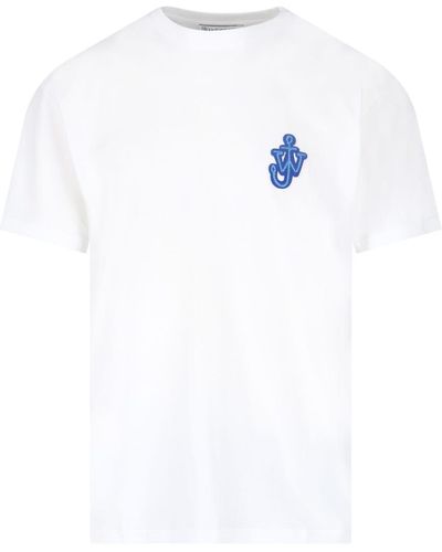 JW Anderson Crew-neck Logo T-shirt - White