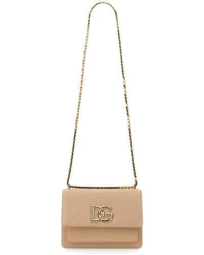 Dolce & Gabbana 3.5 Shoulder Bag - Natural