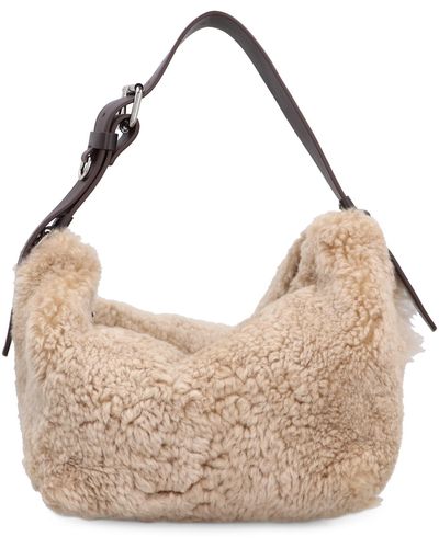 DSquared² Shearling Handbag - Natural