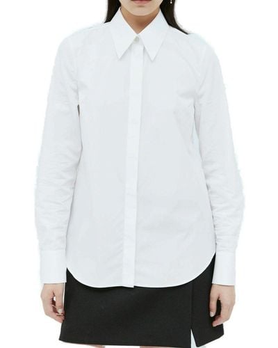 Gucci Logo Embroidered Shirt - White