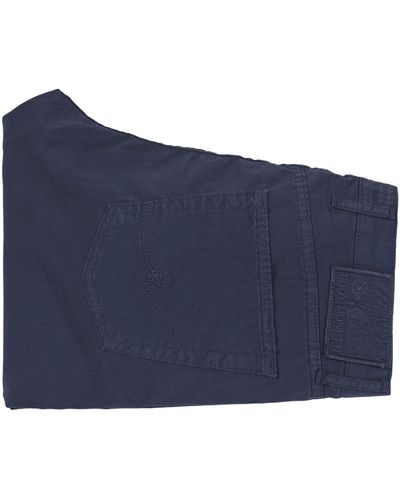 Eddy Monetti Classic Buttoned Trousers - Blue