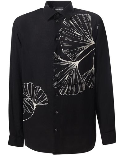 Emporio Armani Shirt With Print - Black