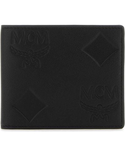 MCM Leather Wallet - Black