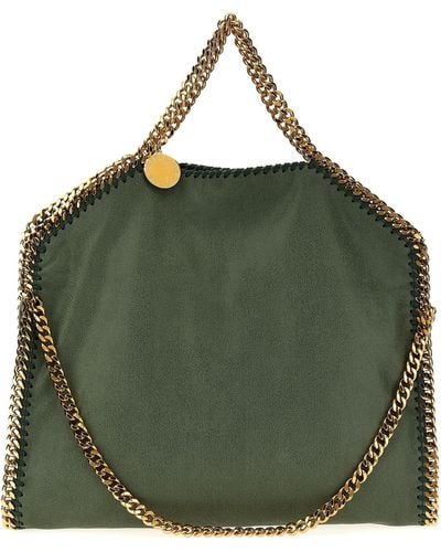 Stella McCartney Falabella 3 Chain Hand Bags - Green