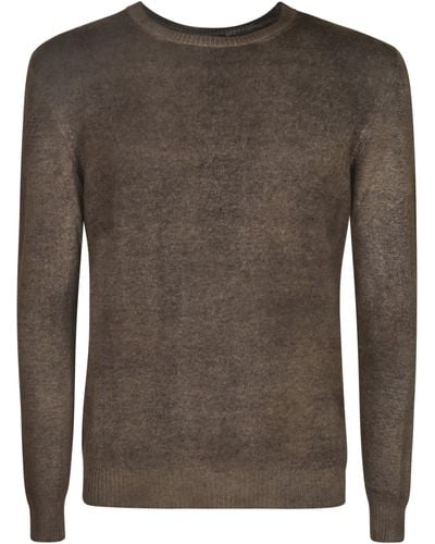 Avant Toi Round Neck Sweater - Brown