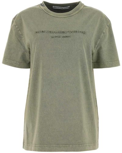 Alexander Wang Sage Cotton Oversize T-Shirt - Green