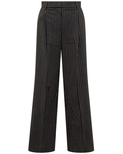 Michael Kors Wool Blend Trousers - Black