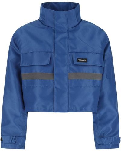 Vetements Polyester Padded Jacket - Blue