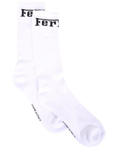 Ferrari Cotton Blend Socks - White
