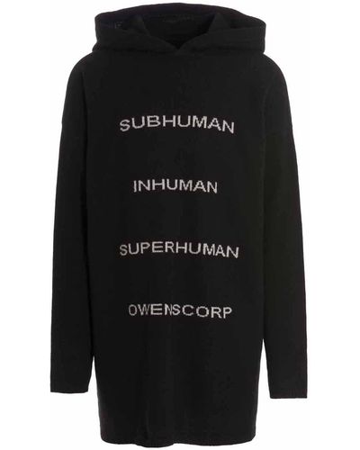 Rick Owens Tommy Hooded Sweater - Black
