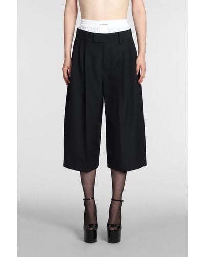 Alexander Wang Trousers In Black Polyester
