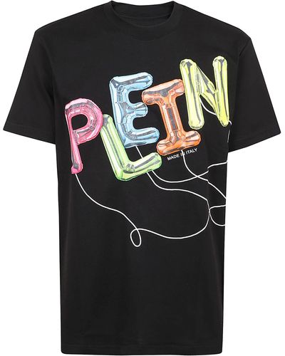 Philipp Plein T-Shirt Round Neck Ss - Black