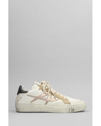 Ash Moonlight Trainers In Beige Leather - Natural