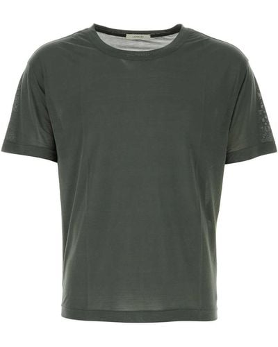 Lemaire Dark Silk T-Shirt - Green