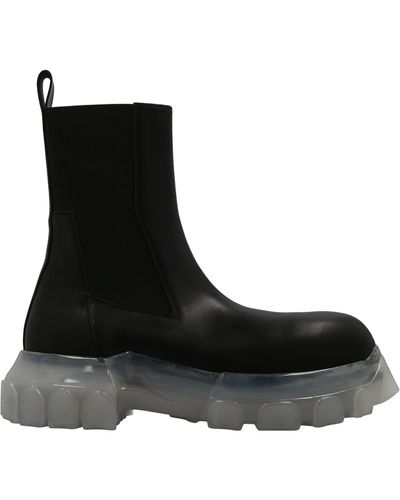 Rick Owens Beatle Bozo Tractor Ankle Boots - Black