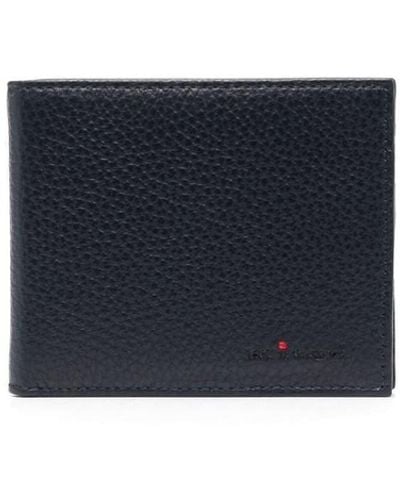 Kiton Leather Wallet & Coin Purse - Blue