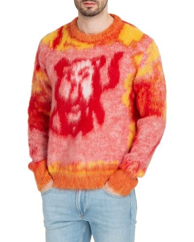 Dior Lion Mohair & Wool Blend Sweater - Multicolor