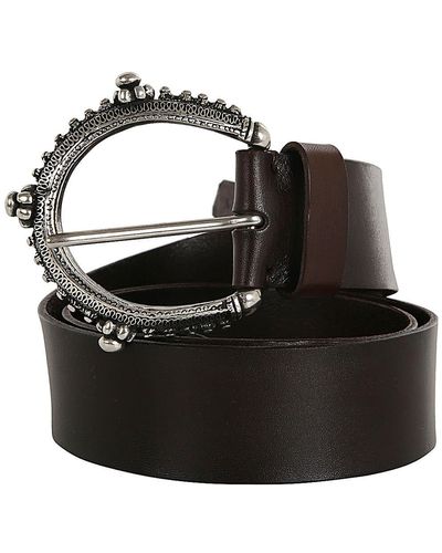 P.A.R.O.S.H. Big Buckle Belt - Black