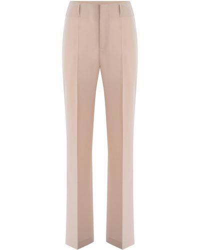 Philosophy Di Lorenzo Serafini Trousers Philosophy Made Of Light Wool Canvas - Natural